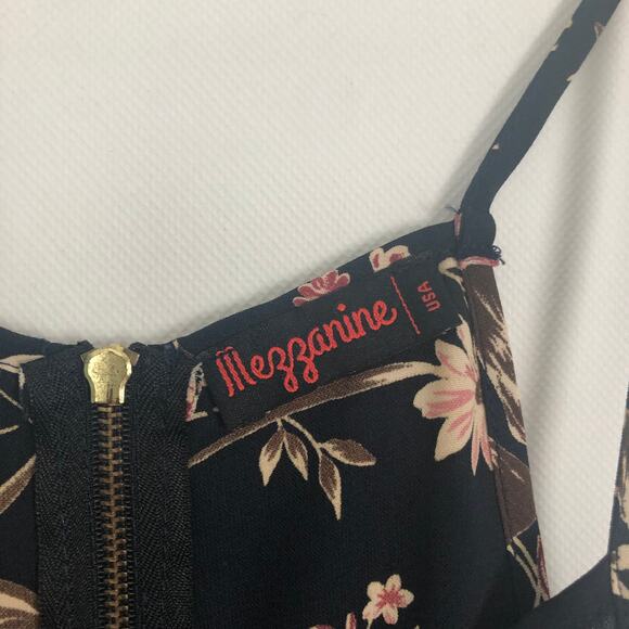 Vintage Mezzanine Top Juniors Large Y2K Floral Cropped Dainty Coquette Beachy - Picture 2 of 9